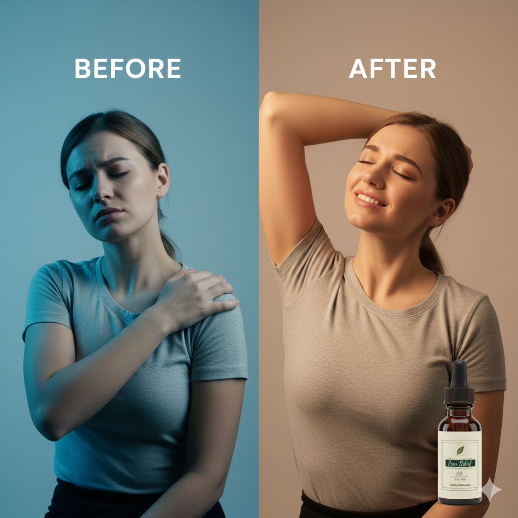 25herb Organic Pain Relief Oil – 25 Herbal Ingredients | 100% Natural & Chemical-Free